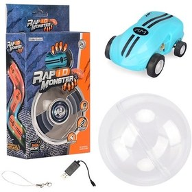 Resim S618 360 Derece Döner Mini Yüksek Hızlı Lazer Cep Araba Yarışı Model Araç Oyuncak Mavi 