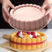 Resim 1 Adet Silikon Ayçiçeği Kek Kalıbı - Temizlemesi Kolay, Yapışmaz Dairesel Pişirme Aracı DIY Projeleri ve Doğum Günü Partileri İçin, Dekoratif Üstlerle Kabarık Jöle Kekler İçin Mükemmel 