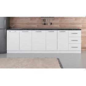 Resim Minar 265 Cm Mutfak Dolabı Beyaz 265-B1-Alt Modül Beyaz 