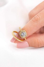 Resim Laboratuvar Pırlantası Lp Garantili,ışıklı Kutuda 0.75 Carat Tektaş Ve Tam Tur Yüzük 