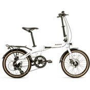 Resim Bisan FX 3600 Altus 8 Vites 20" Katlanır Bisiklet - Beyaz (Mekanik Disk Fren, Hafif Alüminyum Kadro) 