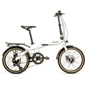 Resim Bisan FX 3600 Altus 8 Vites 20" Katlanır Bisiklet - Beyaz (Mekanik Disk Fren, Hafif Alüminyum Kadro) 