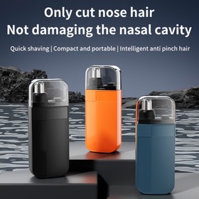 Resim 1 Adet Elektrikli Burun Kılı Makinesi - Şarj Edilebilir Üniseks Burun Tıraş Makinesi - Yüksek Hassasiyetli Tıraş Aleti, USB ile Şarj Edilebilir, Su Geçirmez, Sessiz ve Güvenli Kullanım, Taşınabilir Tasarım 
