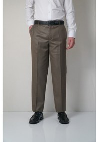 Resim Erkek Kahverengi Klasik Kumaş Pantolon Kahve 