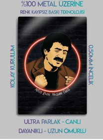 Resim Müslüm Gürses, Baba - Dekoratif Metal Tablo 