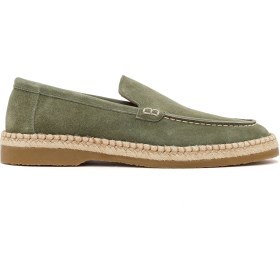 Resim Derimod Erkek Yeşil Süet Deri Casual Loafer 26SFD828110 