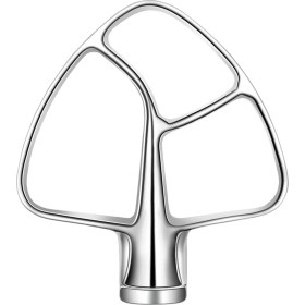Resim Blueleskyy Kitchenaid Mikser Için Paslanmaz Çelik Esnek Kenarlı Çırpıcı, 4,5-5 Litrelik Kaseler Için Eğimli Başlıklı Stand Mikser Kaselerine Uyar (Yurt Dışından) 