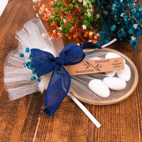 Resim Kişiye Özel Nikah Şekeri, Badem Şekeri Düğün Hediyesi, Kına Hediyeleri, Nikah Hediyeleri 