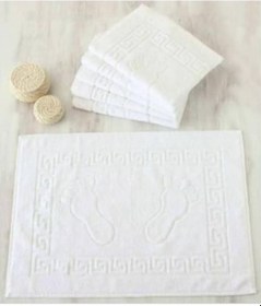 Resim Beyaz Ayak Havlusu 10 Adet Pamuk 200 Gram Beyaz 