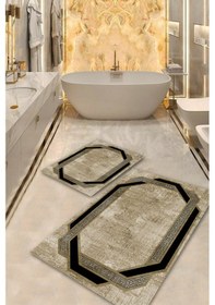 Resim Vizon Kaymaz Taban Çerçeve Banyo Paspas Bb-126 çok renkli 