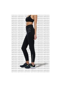 Resim Nike Graphic High Rise Leggings Yüksek Belli Kalın Tayt Siyah 