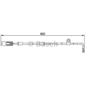 Resim BOSCH 1987474958 Fren Balata Fişi Ön Bmw 5 E39 96- 805Mm 