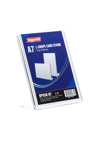 Resim Bigpoint Bp638-07 A7 Sabit Eğik Açılı Dikey Şeffaf Broşürlük Rekl 