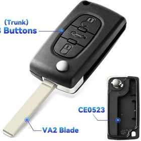 Resim Citroen C2 C3 C4 C5 Berlingo Xsara Picasso Flip Uzaktan Araba Anahtarı Kabı 0288 