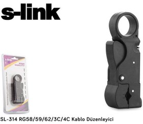 Resim S-link SL-314 RG58-59-62-3C-4C Kablo Ucu Soyucu 