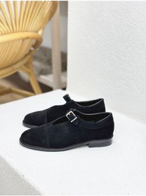 Resim 25k1502 Toka Detaylı Hakiki Deri Loafer Ayakkabı Kadın 001 