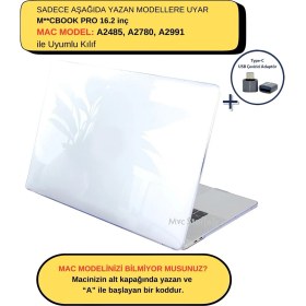 Resim McStorey Macbook Pro Kılıf 16.2 inç M1-M2-M3, Parlak Kristal (Touchbarsız 16.2" Pro) A2485 A2780 A2991 ile Uyumlu 