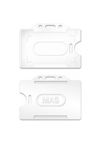 Resim Mas Plastik Kart Muhafaza -Yatay-54x86-beyaz 50 Li 3520 