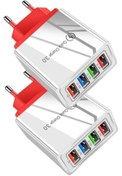 Resim JUDAS A6 Universal Çoklu Şarj Adaptörü 4 Port 48 W - 2 Adet 