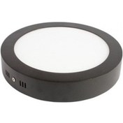 Resim Maxled Mx-1052 18w Sıva Üstü Yuvarlak Led Panel 4000k Siyah Kasa Siyah 