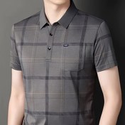 Resim Her Gün Rahatlık | Erkekler İçin Şık Ekose Golf Gömleği - Cepli, Hafif Polyester, Yazlık Dış Aktiviteler İçin İdeal, Günlük Yazlık Giyim | Şık Ekose Gömlek | Fonksiyonel Cepler 