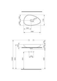 Resim Bocchi Etna Çanak Lavabo 58 CM Mat Kahve 1114-025-0125 