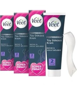 Resim Esmo Home Veet Professional Tüm Cilt Tipleri Için Tüy Dökücü Krem, 600ML Süper Fırsat Paketi (3 x 200 Ml) 