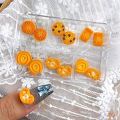 Resim 30/50 adet Karma Reçine Tırnak Sanatı Çerez Mücevherleri, DIY Baking Season Düğün Takıları, El Yapımı Giyilebilir Manikür Aksesuarları Kiti, Alkol İçermeyen 