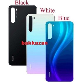 Resim Xiaomi Redmi Note 8 Note8 Arka Pil Kapağı Cam Kapak 