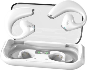 Resim Docooler BT5.3 kablosuz kulaklık, kulak askılı kulaklık, tere dayanıklı, dış mekan spor kulaklığı, düşük gecikme süresine sahip oyun kulaklığı, ENC gürültü azaltma, çağrılar için, dokunmatik kontrol, şarj 