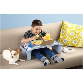 Resim renn Mavi Çok Amaçlı Çocuk Hobi Masası Laptop Sehpası 