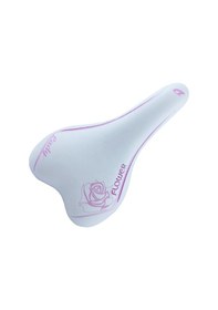 Resim Hsgl Bisiklet Sele Flower Beyaz Pembe Çocuk Sele Ddk Sle 242 Beyaz 
