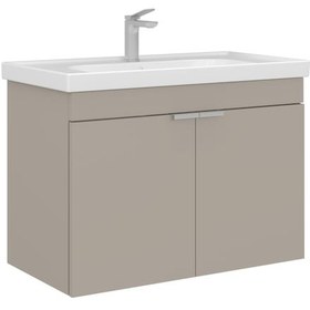 Resim Orka Desna 80 Cm Çöl Beji Banyo Dolabı Alt Modül Lavabo Çöl Beji 