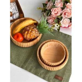 Resim Bambu Kase Seti 3'lü 