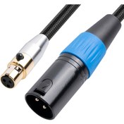 Resim 3-Pin Mini XLr Erkek - XLr Dişi Adaptör Kablosu Kayıt İçin Dengeli Kordon, Hoparlör Sistemleri, Radyo Istasyonu, 1ft/0.3m (Yurt Dışından) 