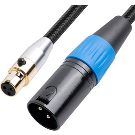 Resim 3-Pin Mini XLr Erkek - XLr Dişi Adaptör Kablosu Kayıt İçin Dengeli Kordon, Hoparlör Sistemleri, Radyo Istasyonu, 1ft/0.3m (Yurt Dışından) 