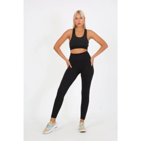 Resim Aurafit 4036 Seamless Dikişsiz Push Up Toparlayıcı Yüksek Bel Uzun Tayt 