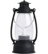 Resim Pretty Led Fener Su Geçirmez Sıcak Işık Taşınabilir Kolu Su Damlası Fitil Elektronik Fener Yatak Odası İçin Işık Siyah 