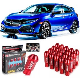 Resim Honda Civic Fc5 2016- Bijon Takımı Kırmızı 20 Adet D1 Spec 