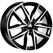 Resim CMS-1128-03 7.5x18"-5x112 ET48 57.1 Diamond Black Gloss Jant (4 Adet) 
