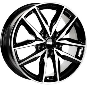 Resim CMS-1128-03 7.5x18"-5x112 ET48 57.1 Diamond Black Gloss Jant (4 Adet) 