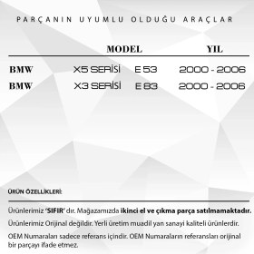 Resim Alpha Auto Part Bmw X5 Serisi E53, X3 Serisi E83 Için Sunroof Tamir Takımı 