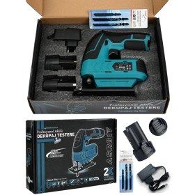 Resim Assur 12V Çift Akülü Şarjlı Dekupaj Testere Makinesi 