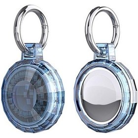 Resim Apple Uyumlu AirTag Anahtarlık & Kılıf - Renkli Şeffaf Kılıf - 6 Renk 