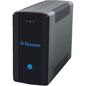 Resim TESCOM Leo 850va (1X12V 9AH AKÜ) Line Interactive 5/10 Dk Ups 