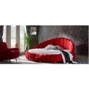 Resim Nivabaza Yuvarlak Yatak Liverpool Karyola Baza Set Sandıksız Tüm Renklerde 