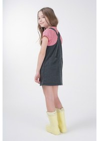 Resim Brz Kids Kız Çocuk Salopet-Antrasit 