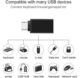 Resim Flagen Apple Macbook Pro Air Uyumlu USB To Type-C Dönüştürücü Çevirici 