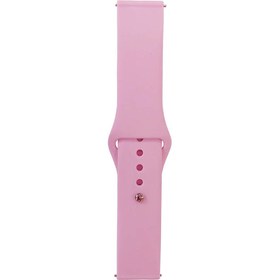 Resim Galaxy Watch 46mm Band Serisi 22mm Klasik Kordon Silikon Strap Kayış-Pembe 