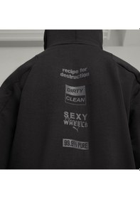Resim Puma X Pleasures Kapüşonlu Sweatshırt 624094 01 Siyah 